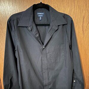 Men's black Croft & Barrow button-down shirt